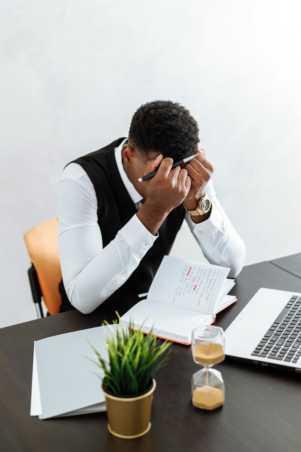 stressed over finances