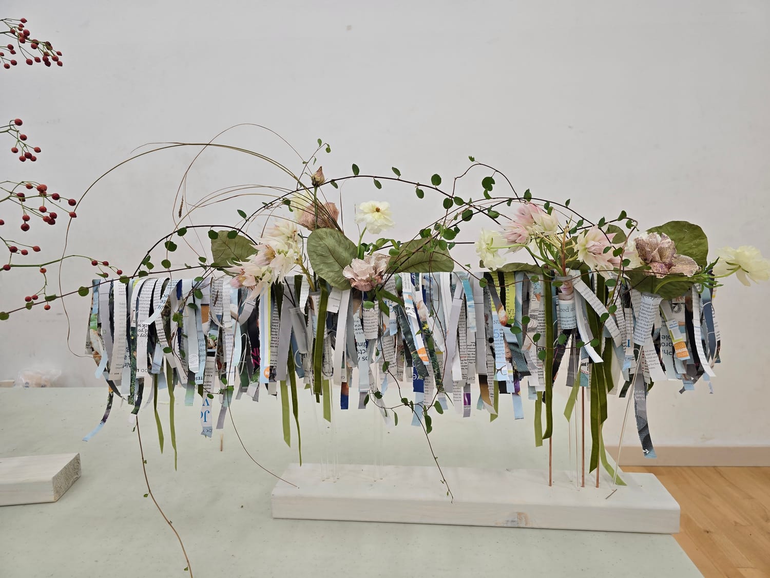 Tansy, graduate of the British Academy of Floral Art Career Changer 6-week Premium Floristry course, proudly holding her second place certificate in the Florist of the year Newcomer Competition , October 2025