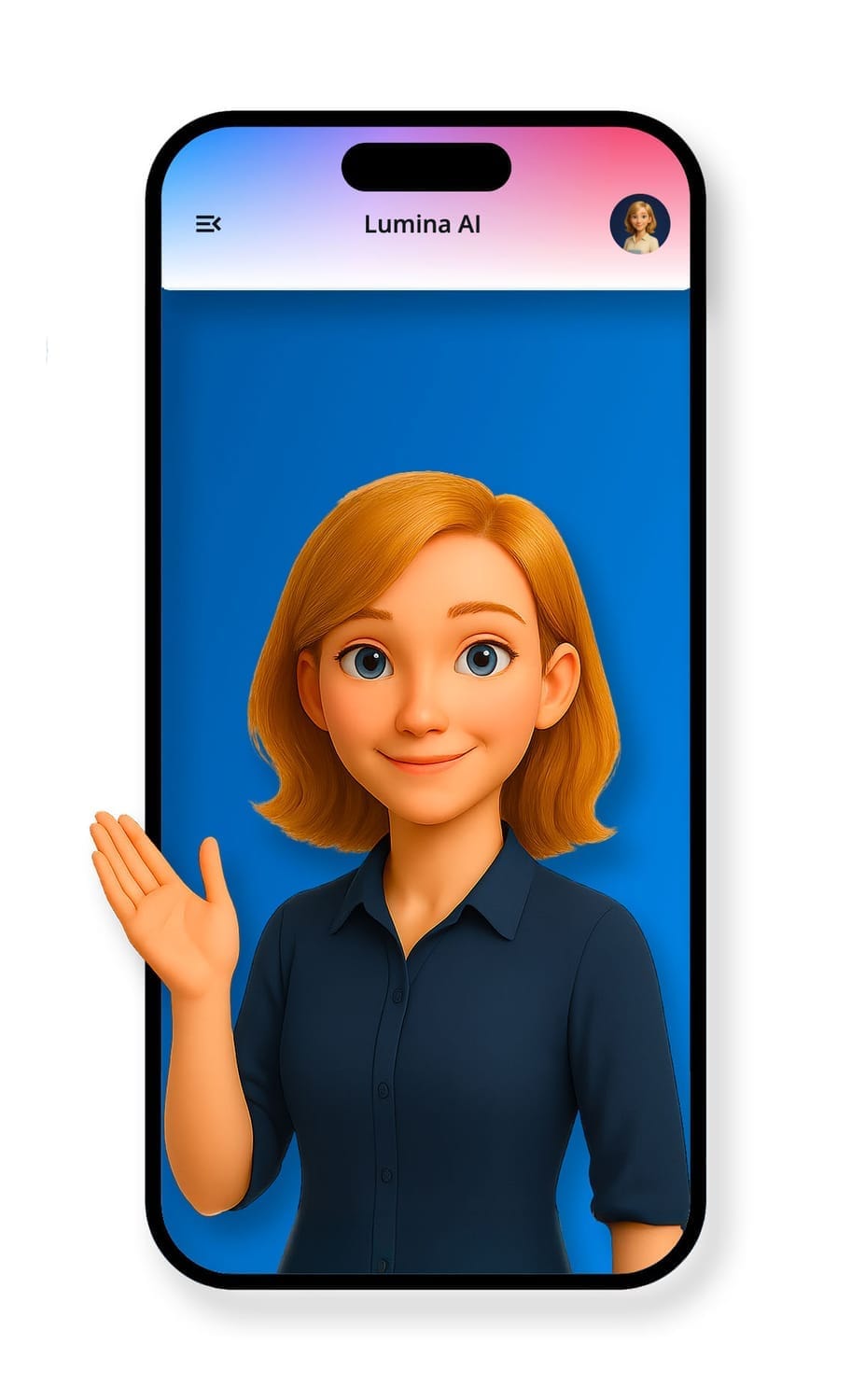 Mockup iPhone & Lumina AI accueille