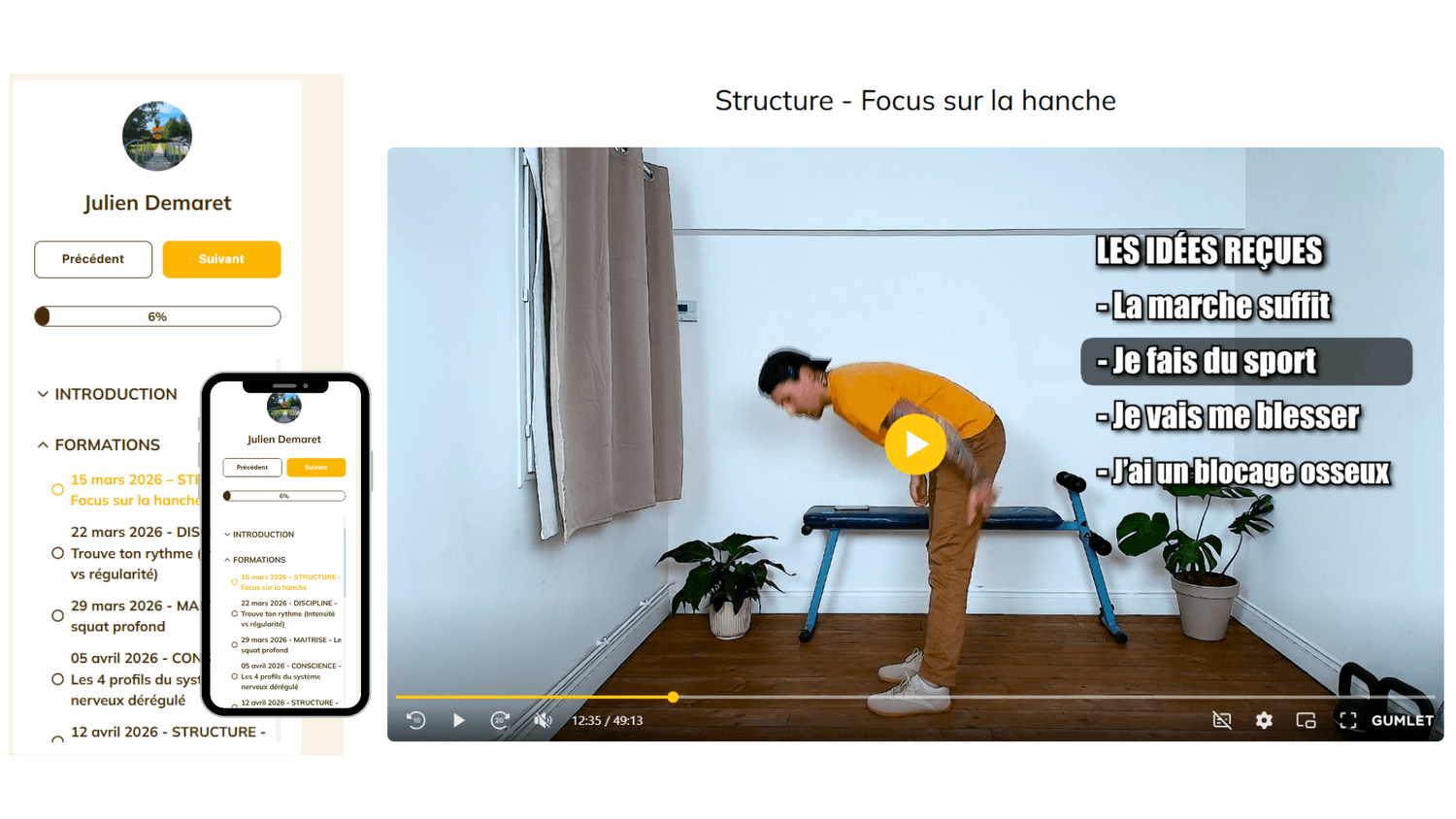 Bonus 5 Formations Mouvement Premium