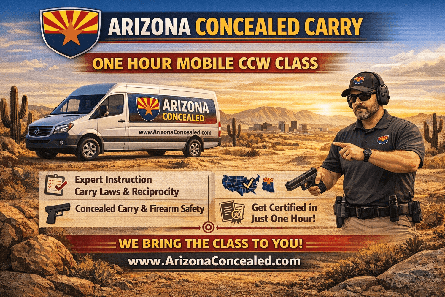 Best AZ CCW Class Mobile Firearm Training