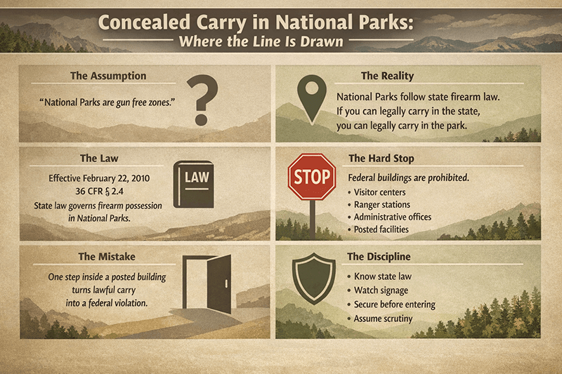 - Can You Conceal Carry Firearms in National Parks