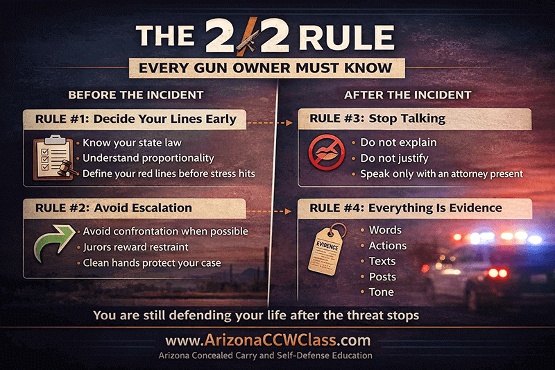 2/2 Rule of Self Defense