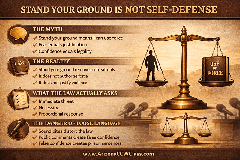 Stand Your Ground vs Use of Force - Arizona AG is LYING!