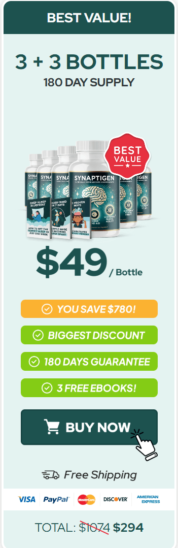 synaptigen buy now 6 bottles