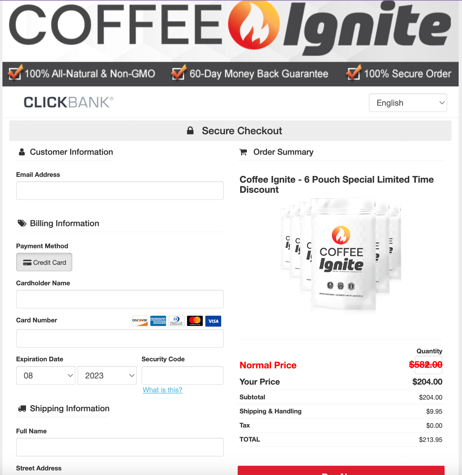Coffee Ignite ™ OFFICIAL WEBSITE Only 34/Pouch