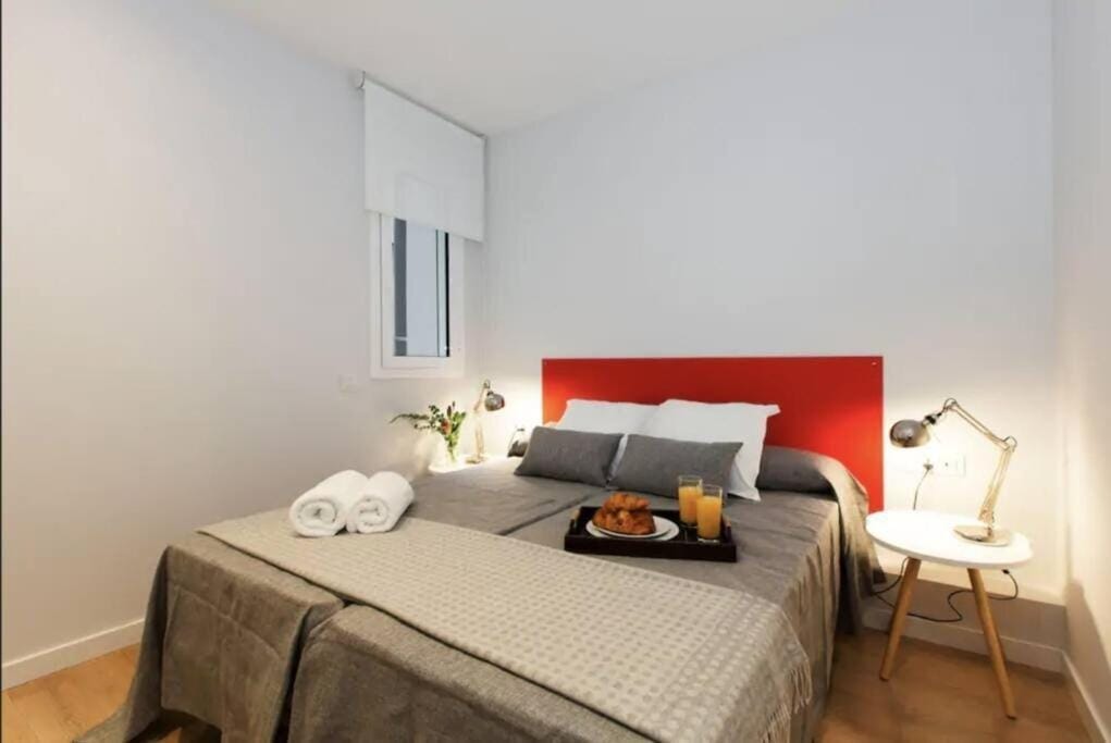 une des chambres de l'appartement