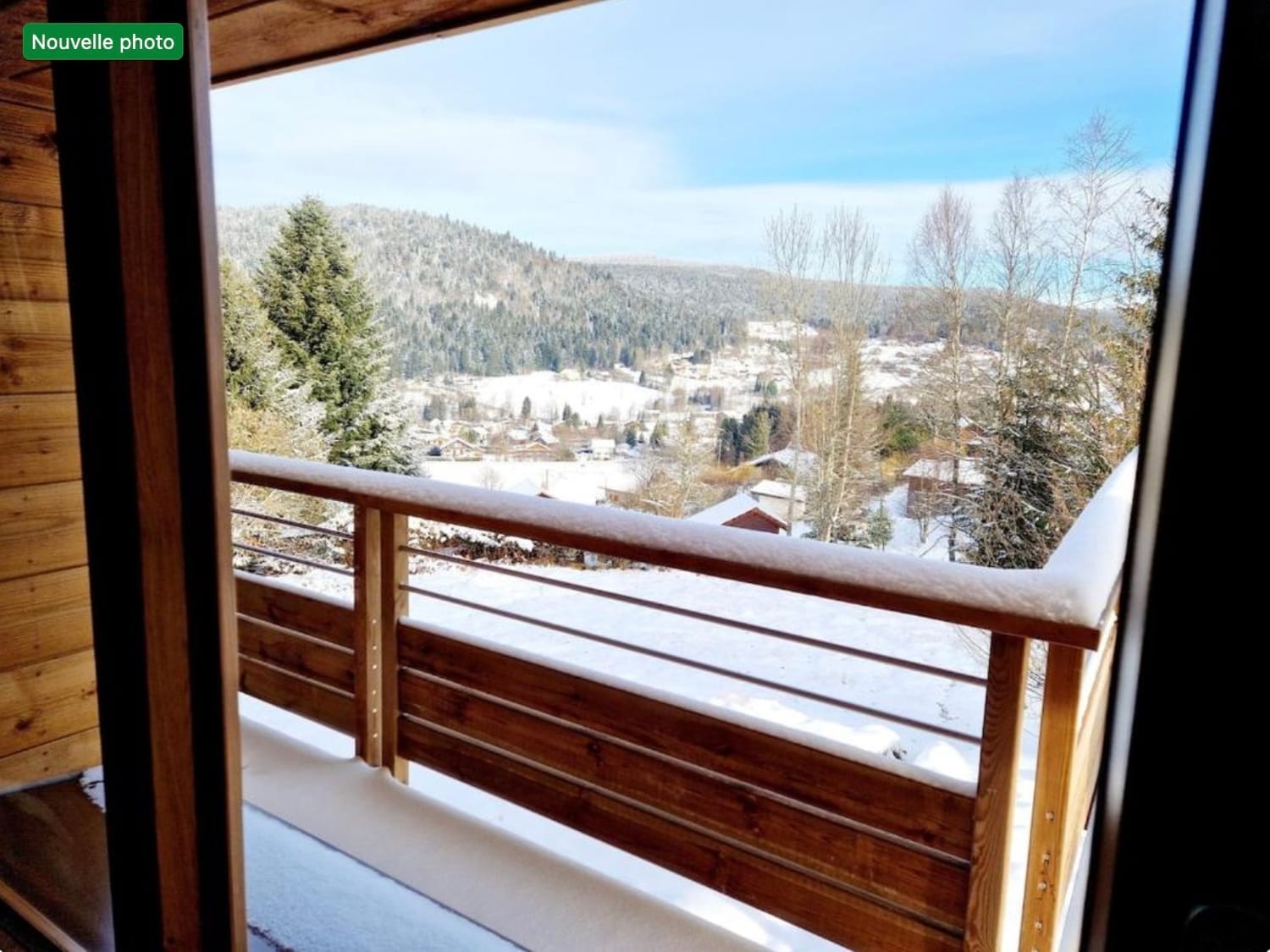 vue de la terrasse du chalet