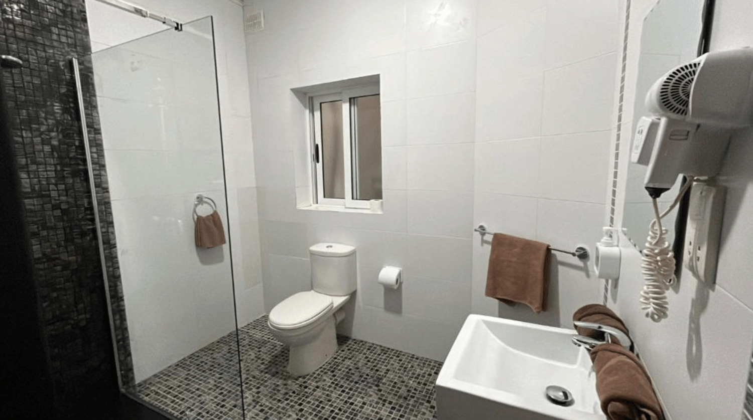 salle de bain 4 avec douche et toilettes