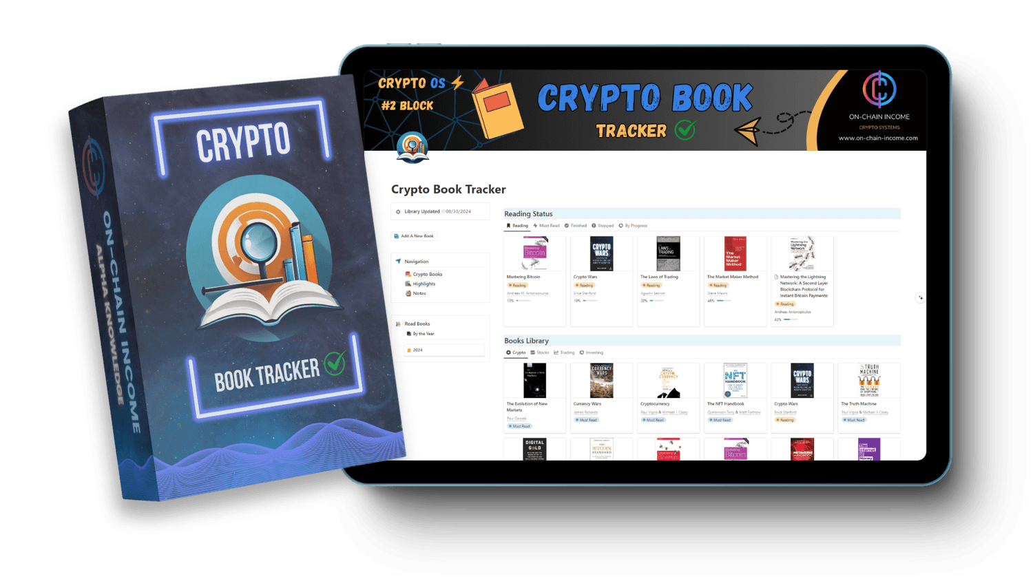 Crypto Book Tracker Notion Template