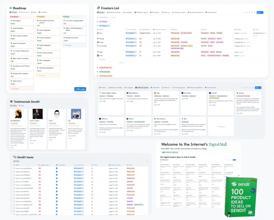 Notion client lead tracking system.