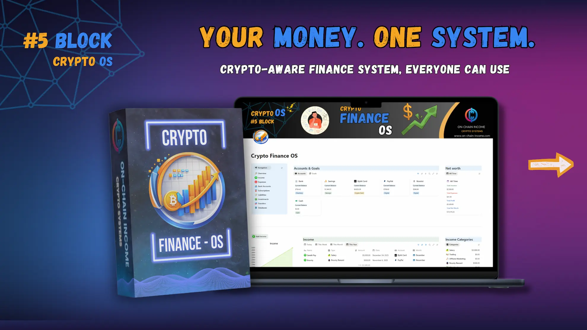 Crypto Finance OS: Track your expenses, and income a comprehensive tool for financial management.