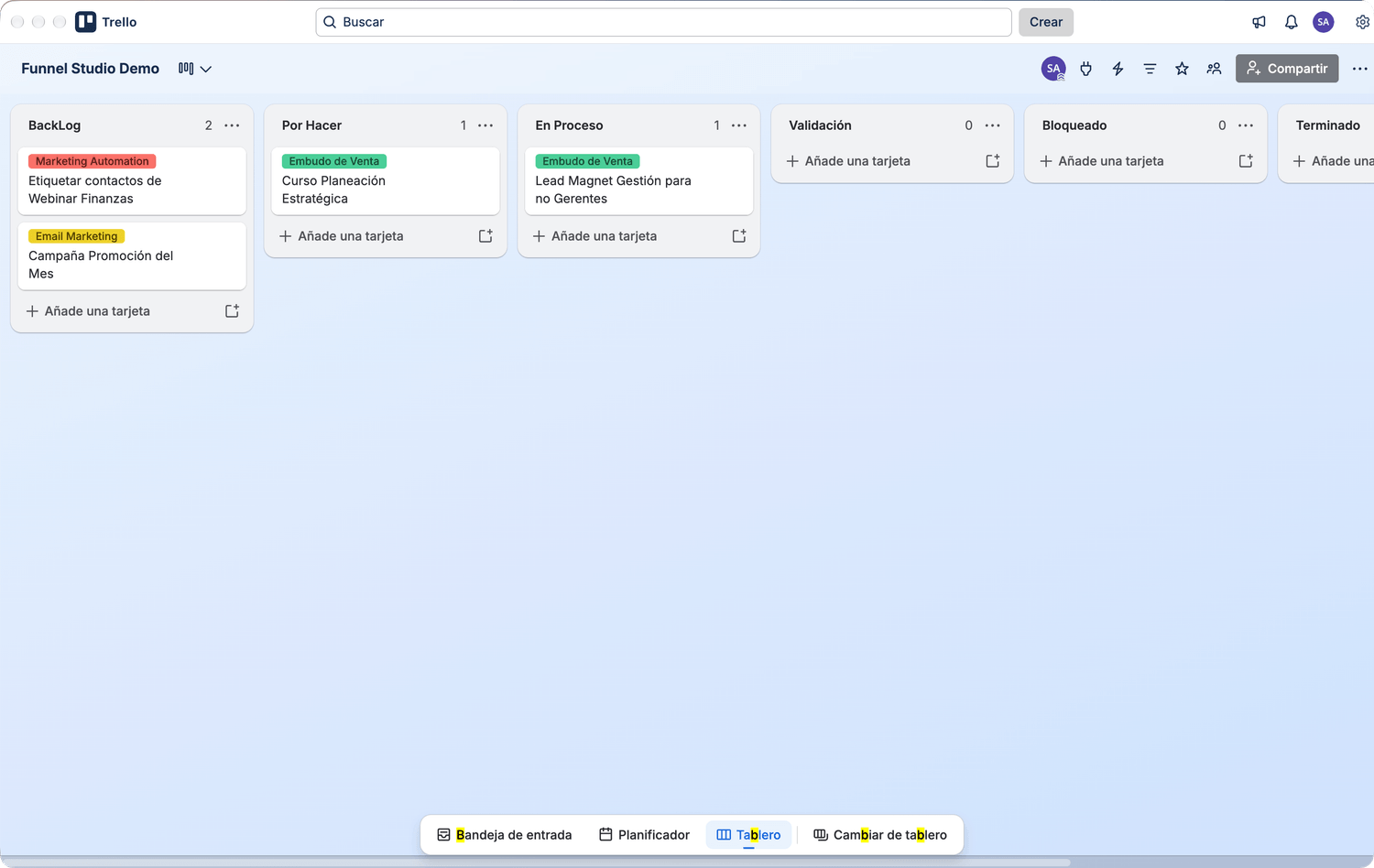 Trello Task Board Corners