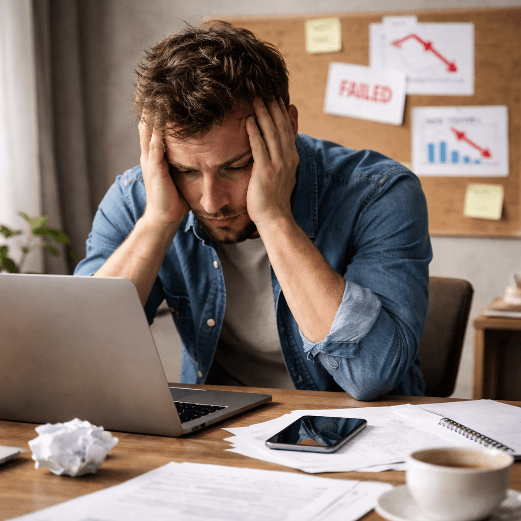 They quit early in their online businesses.