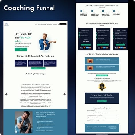funnel design for coaches