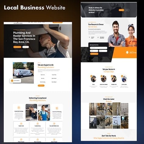 web design for plumbers