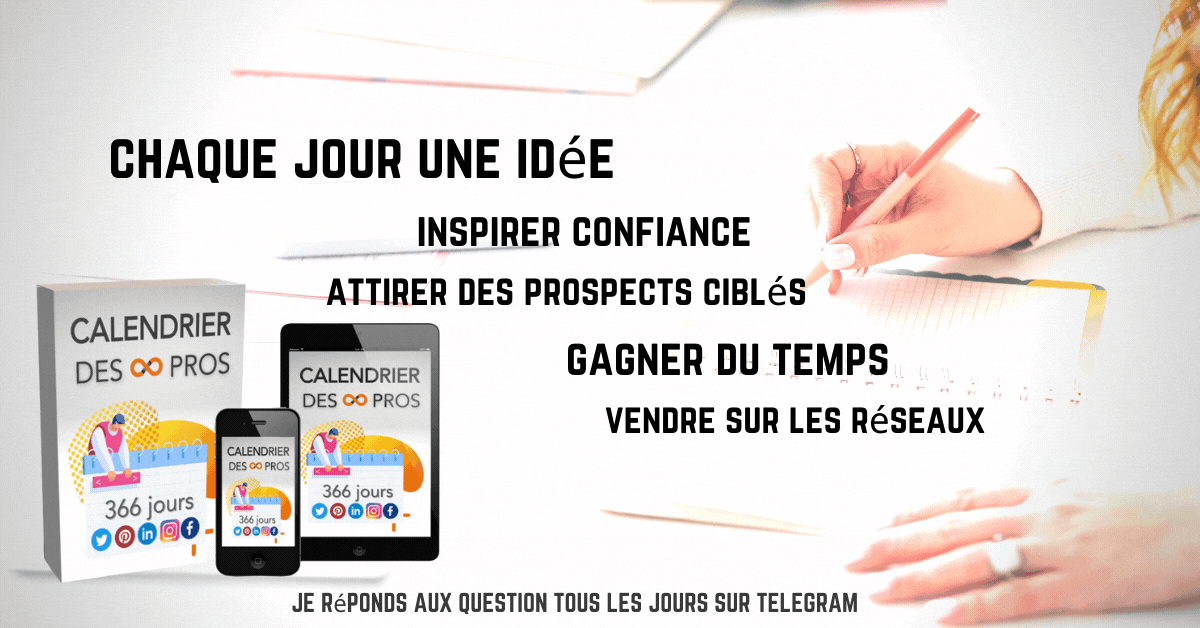 Calendrier de publication des réseaux sociaux Bénédicte Lagardette