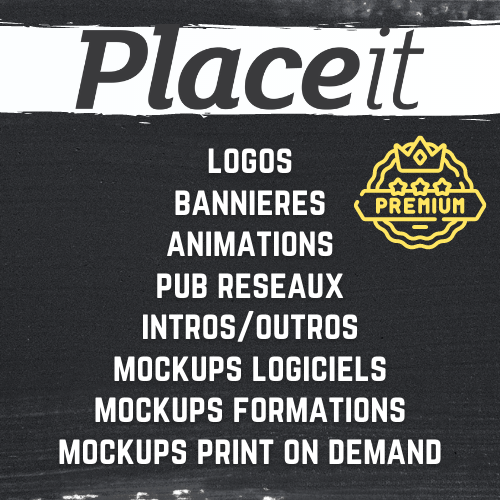 Placeit mockup logo pub premium bénédicte lagardette