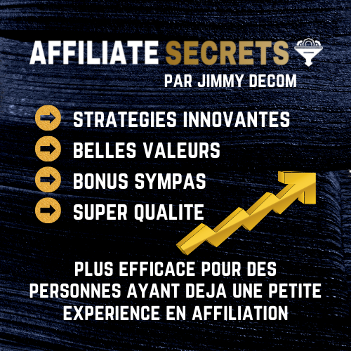 affiliate secrets jimmy decom formation affiliation meilleure