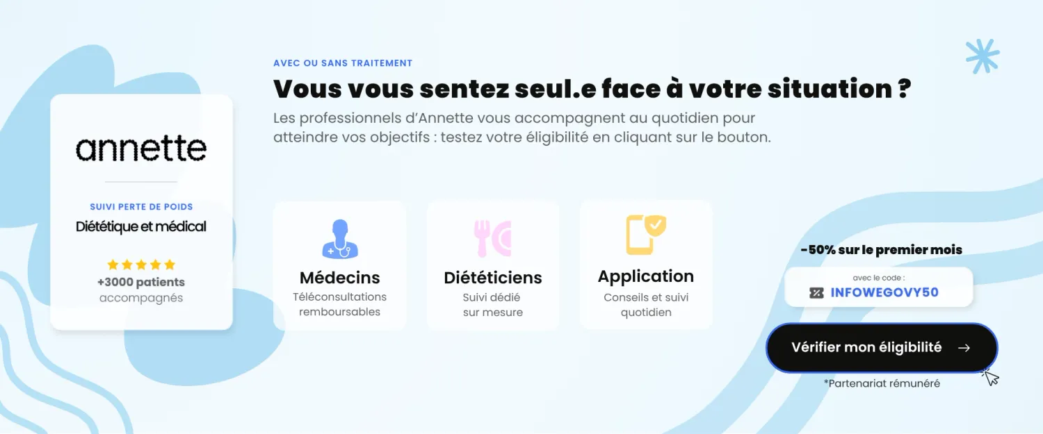 Accompagnement Annette pour Wegovy et Mounjaro perte de poids