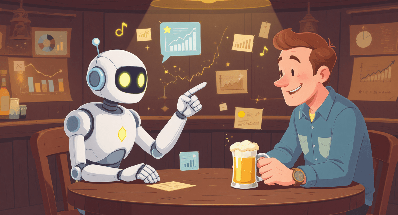 Machine learning explained simply - AI as helpful friend that spots patterns and makes predictions tirelessly