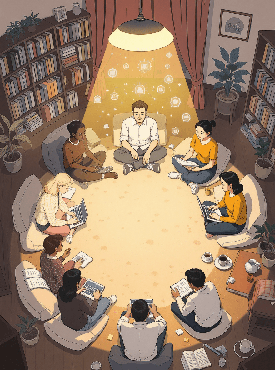 Cartoon robot holding giant letters spelling AI, representing Simplify AI’s easy-to-follow guides, tools, and practical tips for learning artificial intelligence without jargon