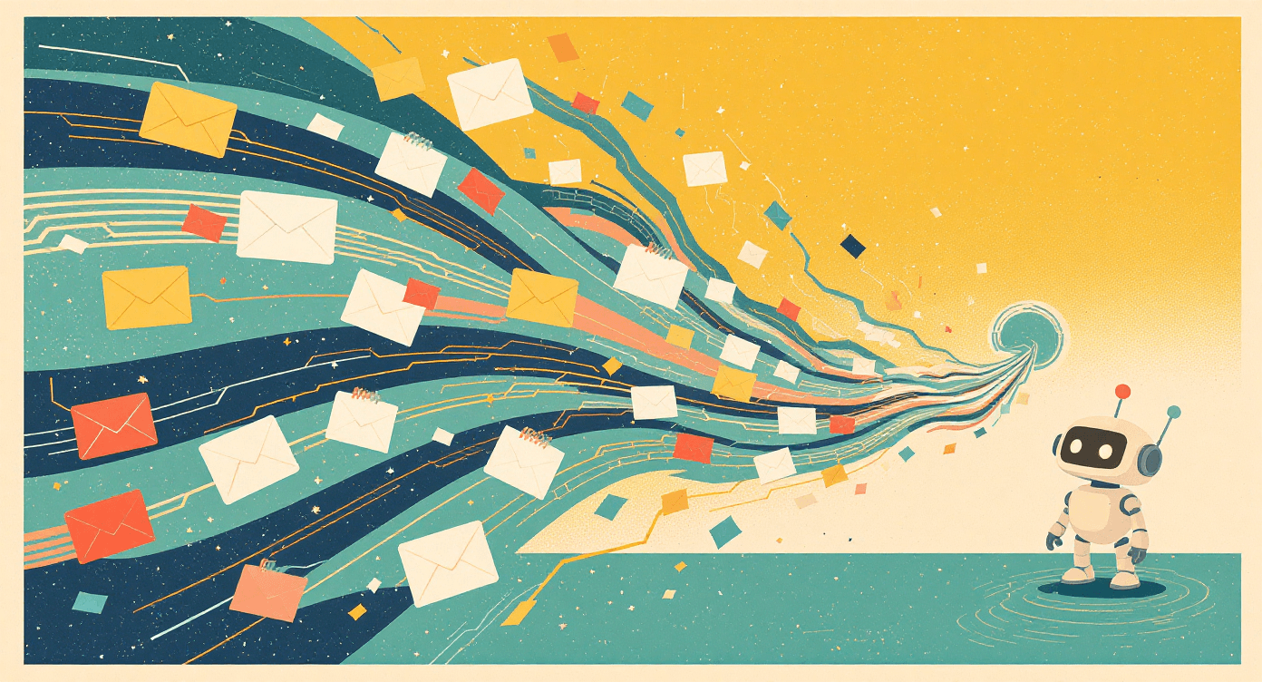 AI agent organizing chaotic business tasks into automated workflows