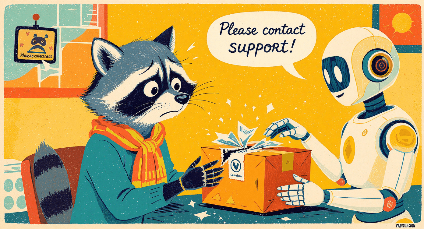 Creative design process - cartoon artist creating professional quality content with design tools