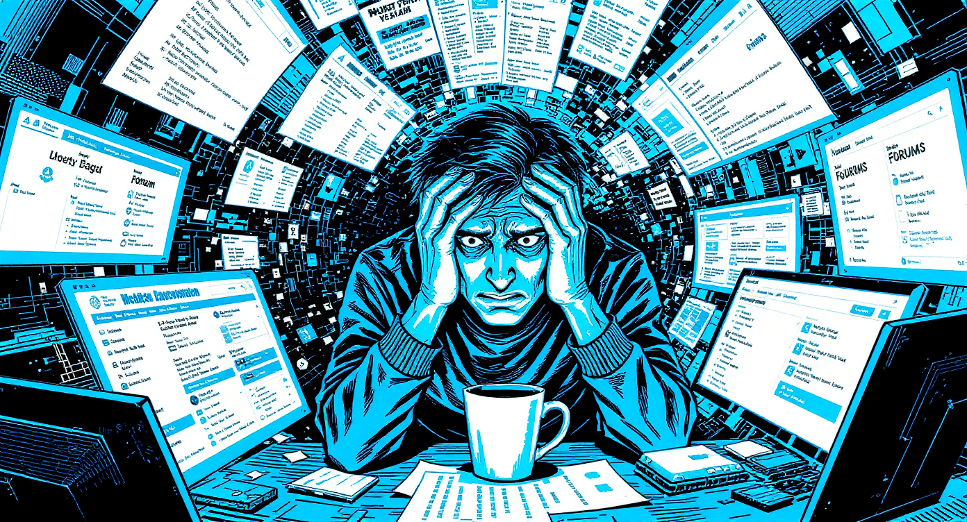 Patient overwhelmed by conflicting and alarming online medical information creating unnecessary health anxiety and confusion