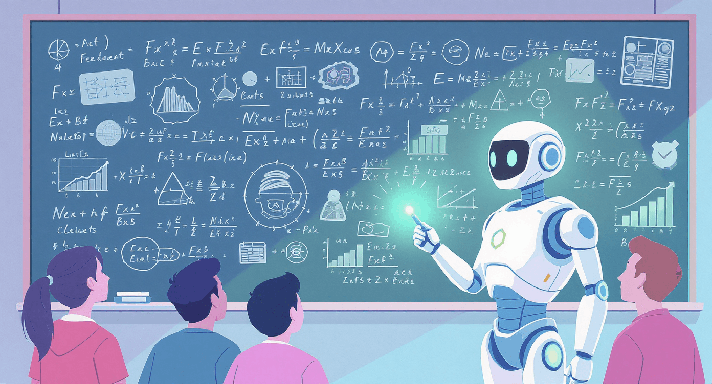 Robot helper pushing ChatGPT logo in race illustration showing how AI speeds up email subject line writing and content creation tasks for beginners