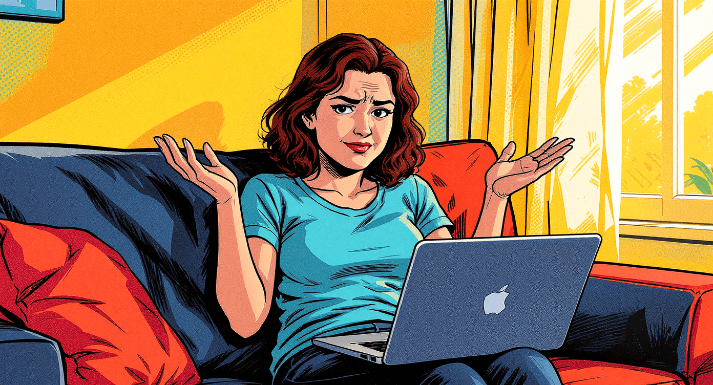 Person shrugging with disappointed expression after trying AI tool showing realistic expectation that not every software works for everyone