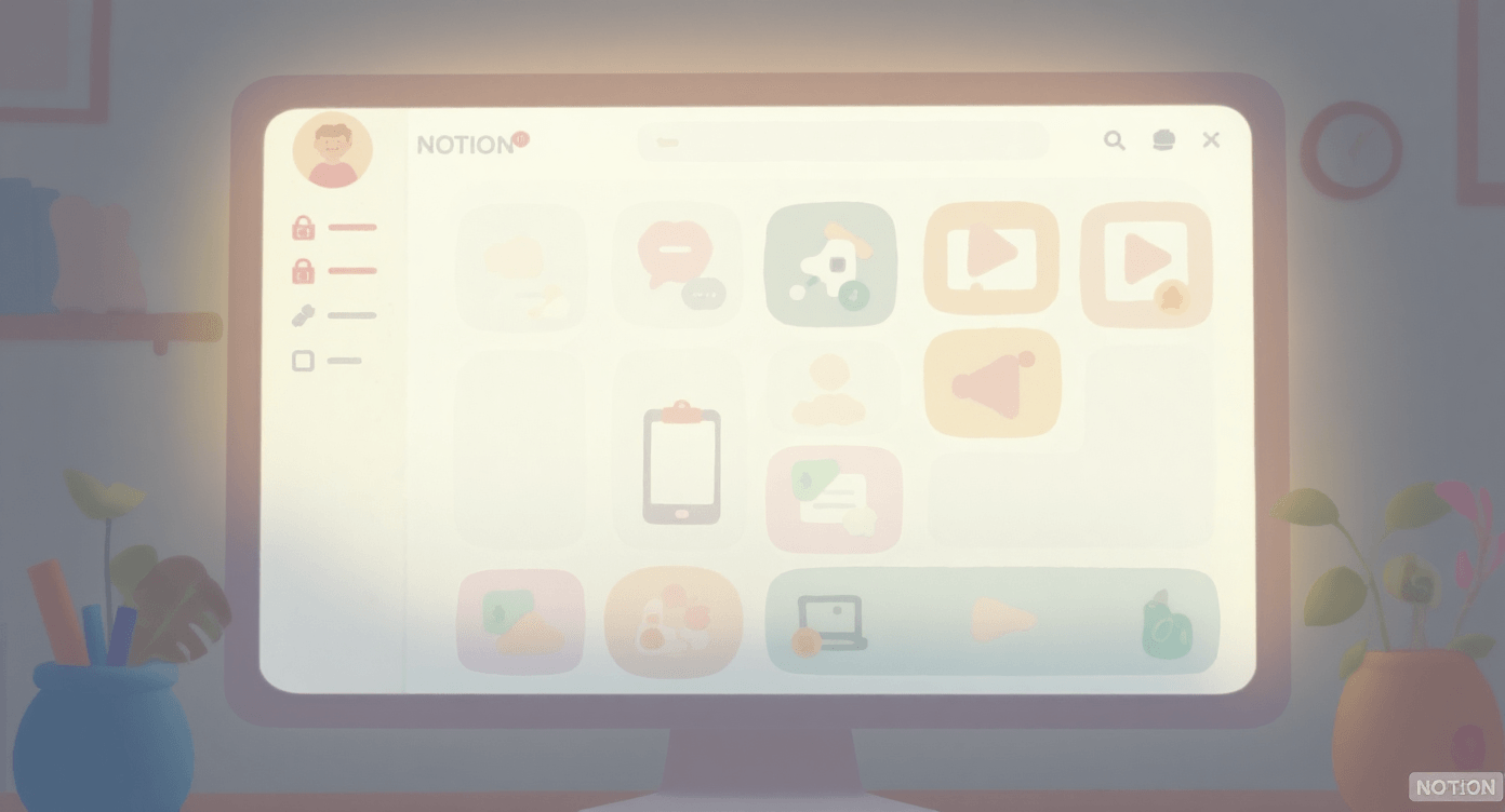 Notion workspace dashboard for small business AI tool management