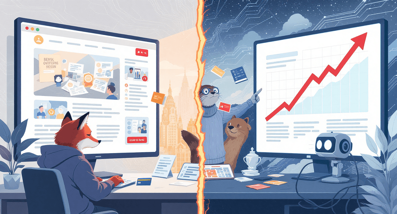 SaaS team using AI to rewrite technical feature pages into outcome driven copy that reduces bounce rate and increases software conversions