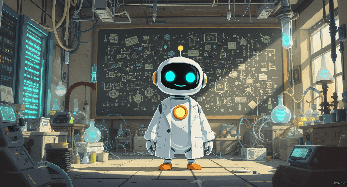 AI workflow automation laboratory showing advanced digital business systems and process automation being built for small business productivity and growth