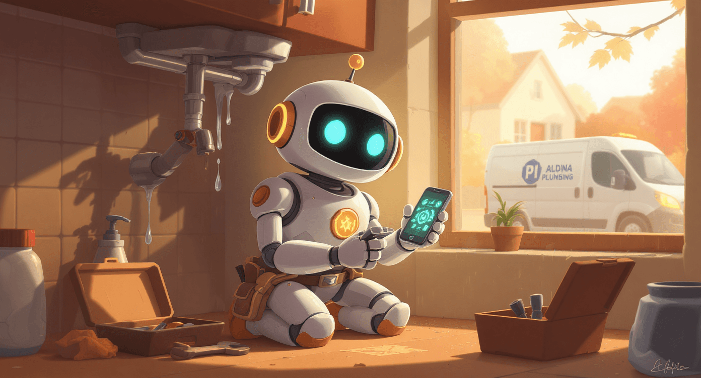 AI tools for trade businesses and local services showing how plumbers and tradesmen can automate job management quotes and customer communications