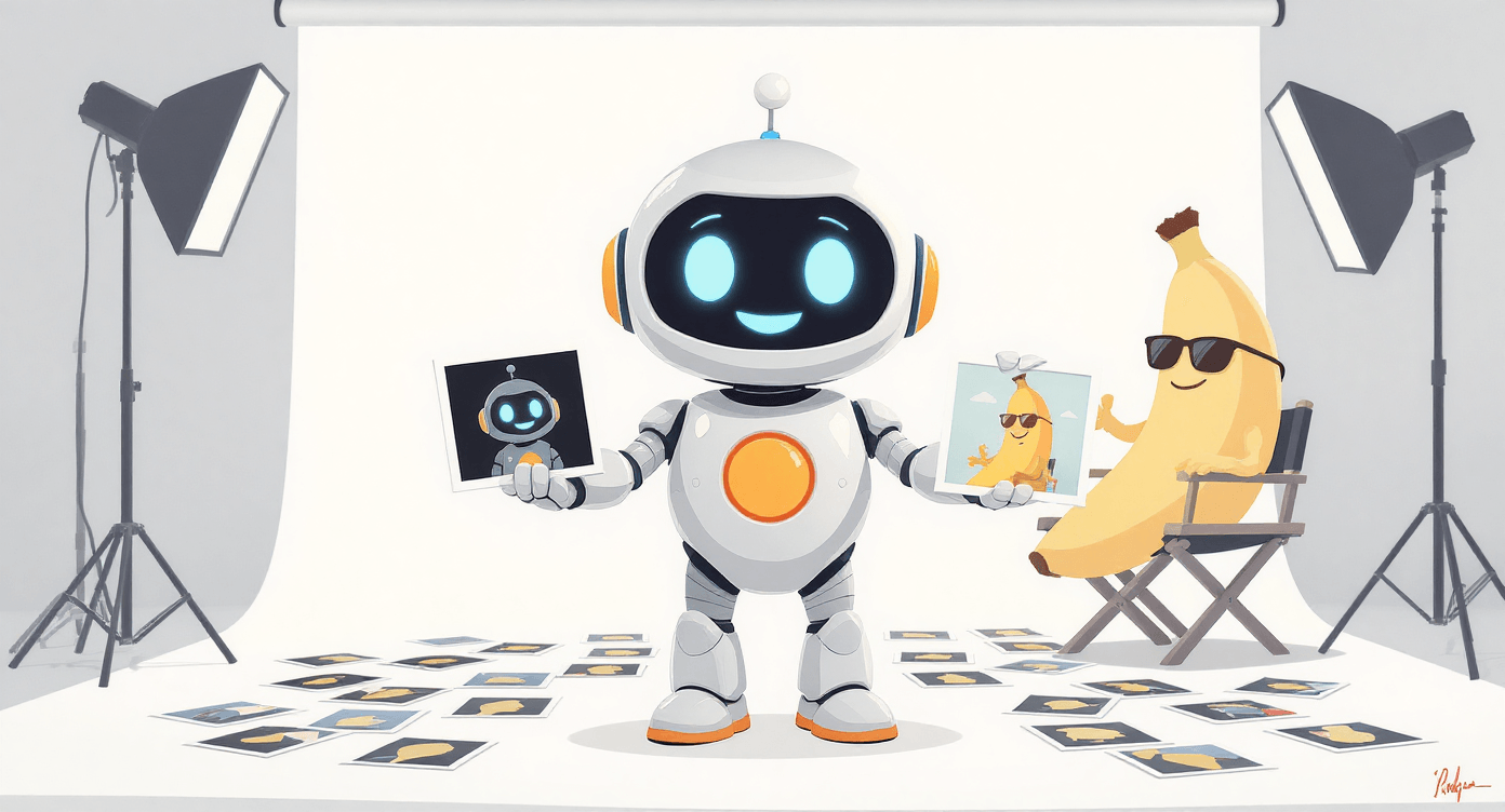 Nano Banana AI photo editing review for small business owners showing how the free Google Gemini image tool transforms amateur photos into professional quality images instantly