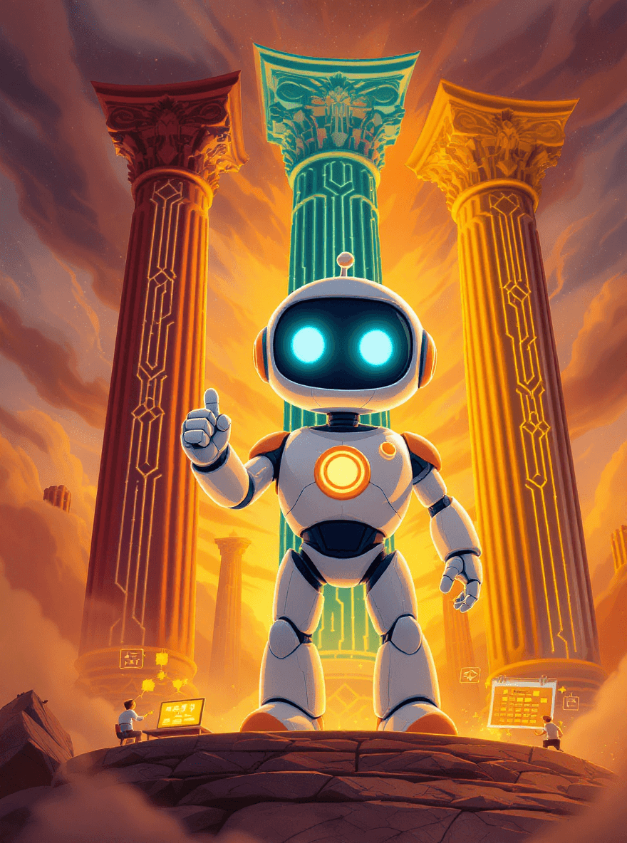 Three pillars of AI for small business showing the core foundations of practical artificial intelligence education tools and automation that help business owners fix their workday right now