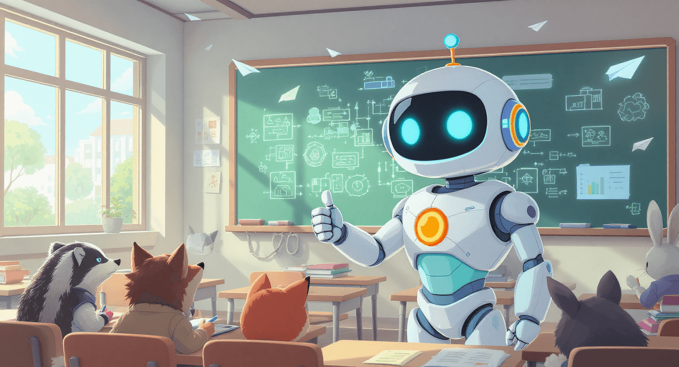 AI education for small business owners showing a practical classroom guide to understanding and using artificial intelligence tools effectively without technical jargon or corporate hype