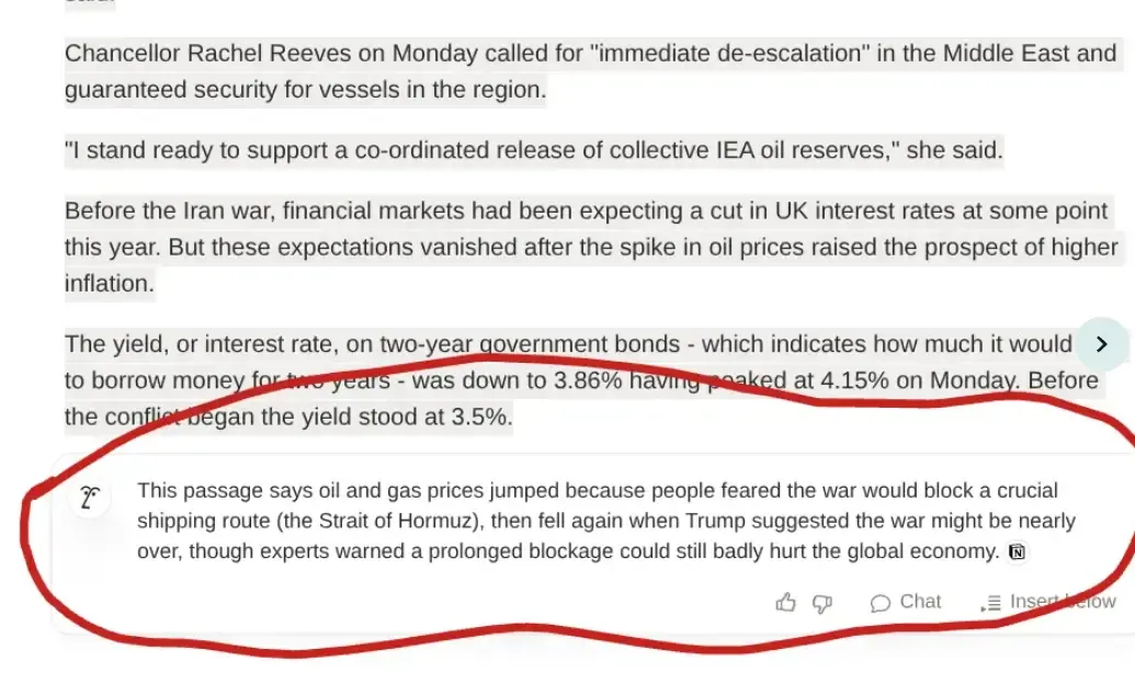 ChatGPT responding with a detailed description of a desk photo showing how AI image recognition works
