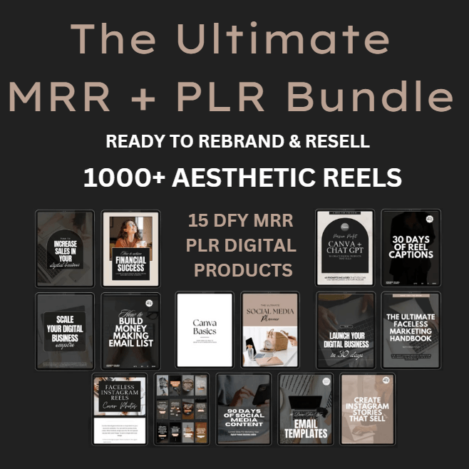 The Ultimate MRR + PLR Bundle
