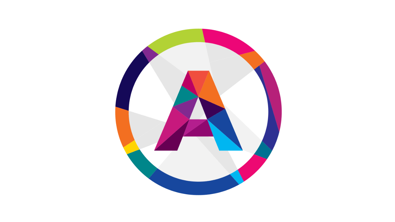 Letter A in dynamic circle representing MIK Consultivo's unique DNA called AIR being Act, Innovate and Rise