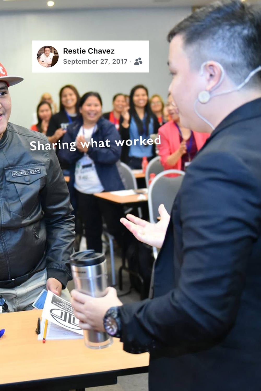 Sharing what worked — Restie teaching others