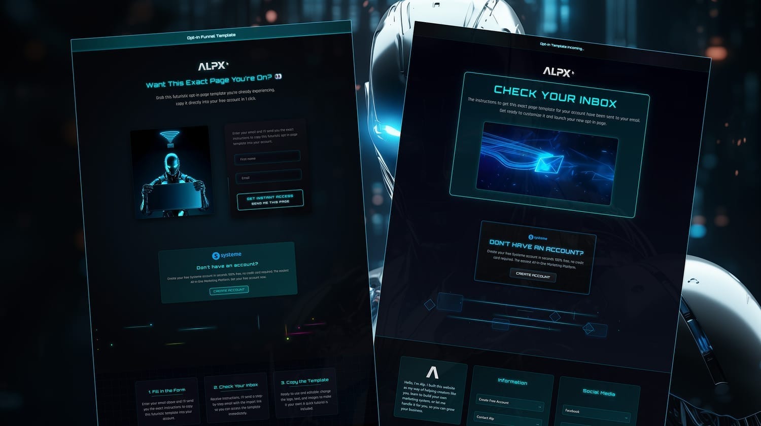 Cyber Opt-in Page Template