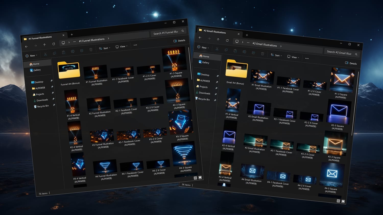 Funnel Graphics Pack Vol.1