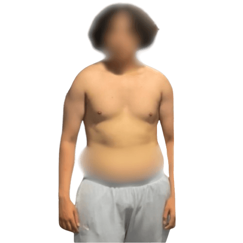 Adam après 95kg face