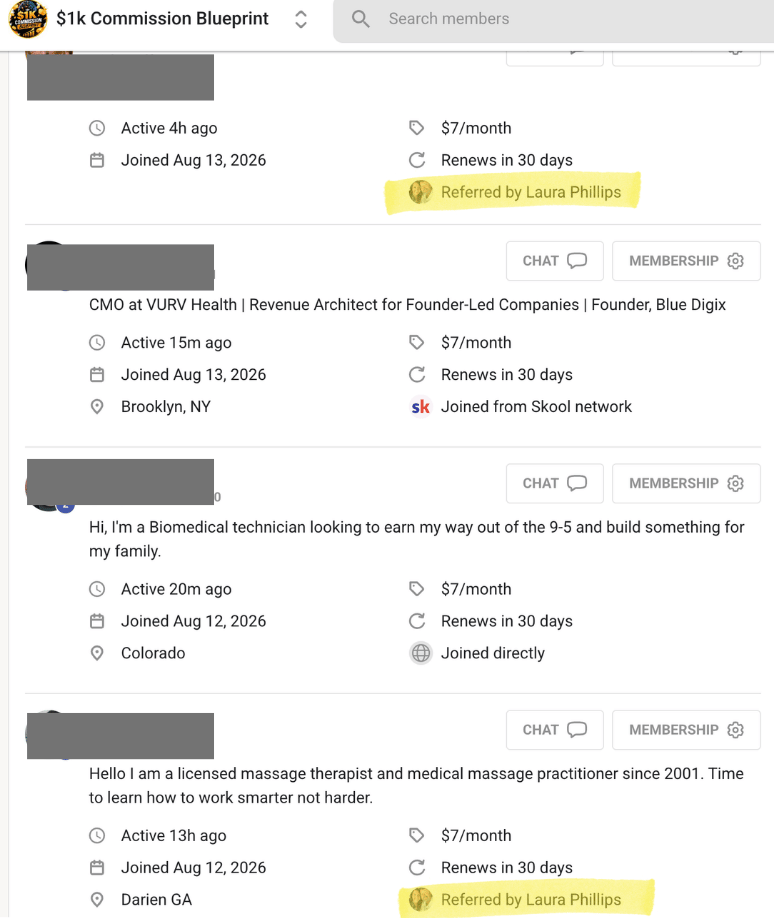 Laura referral result