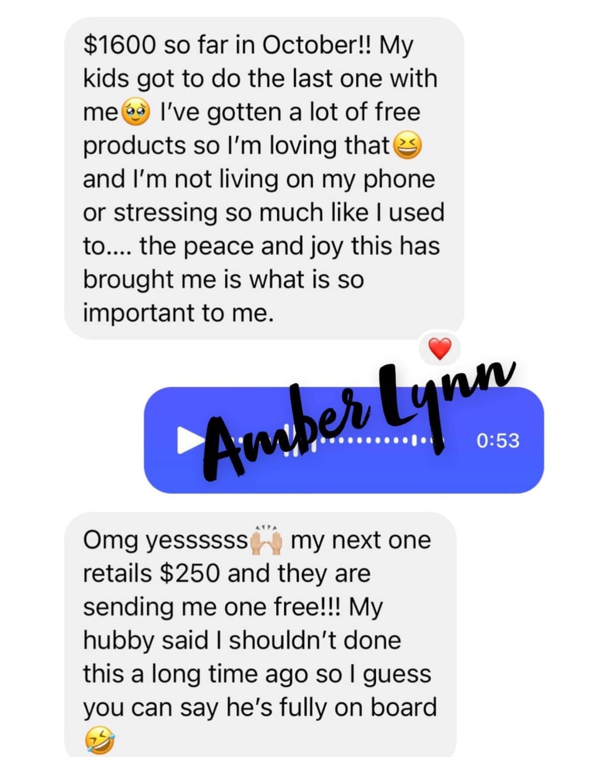 Hannah testimonial