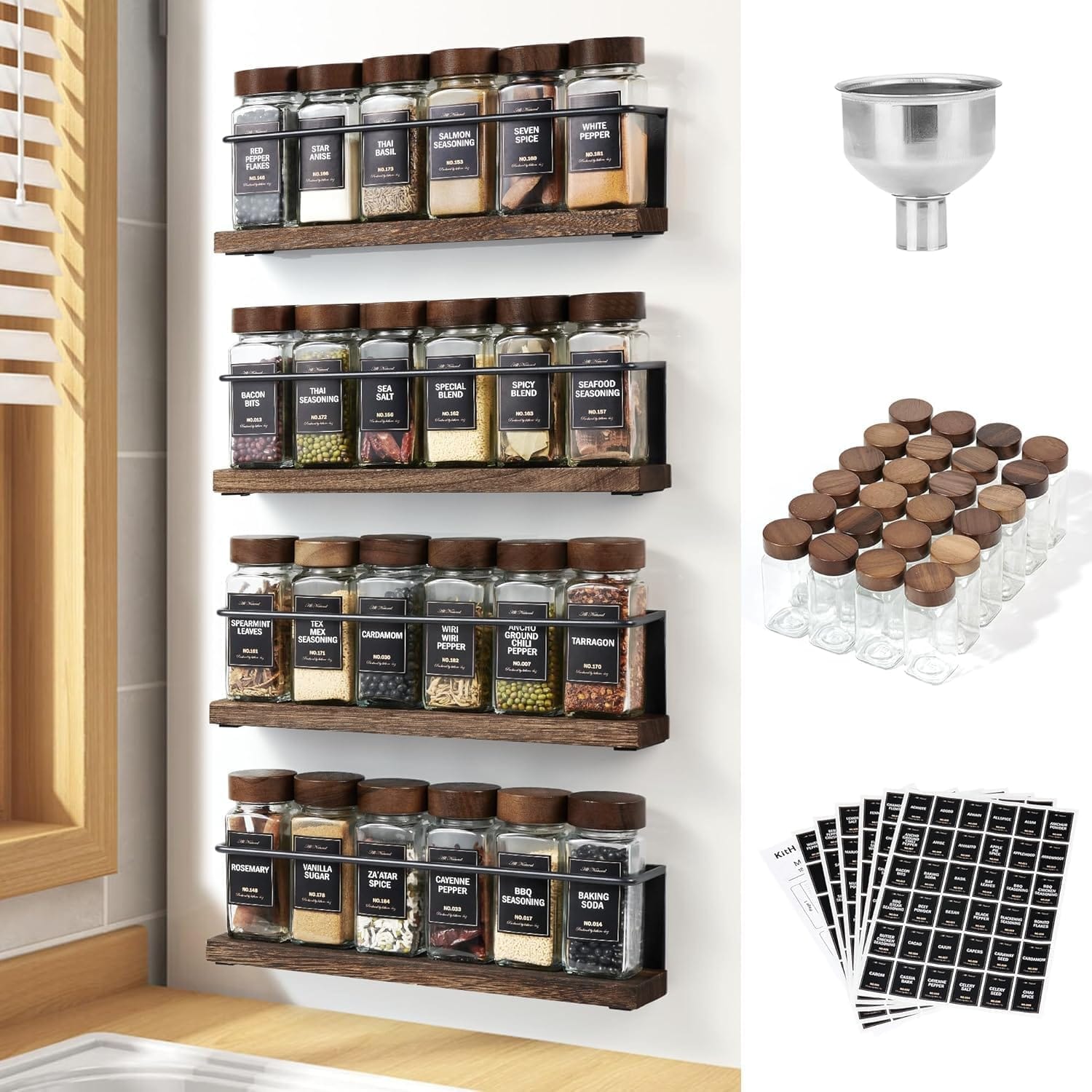 “Culinary Command Center – Magnetic Spice Rack to Organize, Focus, and Master Your Kitchen Flow”
