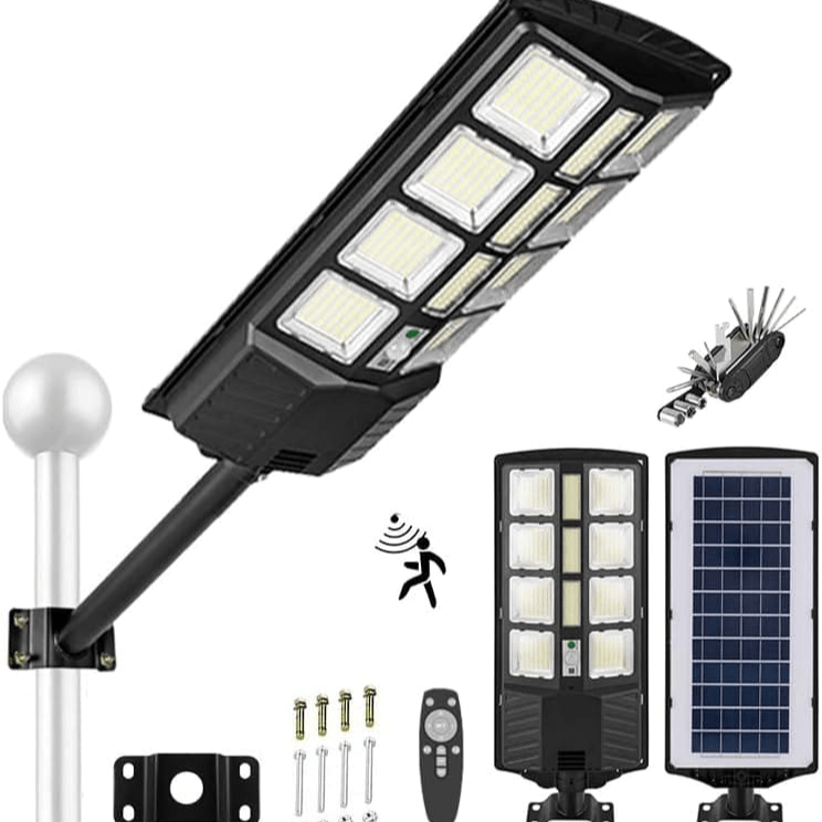 “Xmart 60000LM Solar Flood Light – 588 Upgraded LEDs, Motion Sensor & Remote, Waterproof Outdoor Street & Parking Lot Light for Yard, Pole & Area Lighting”