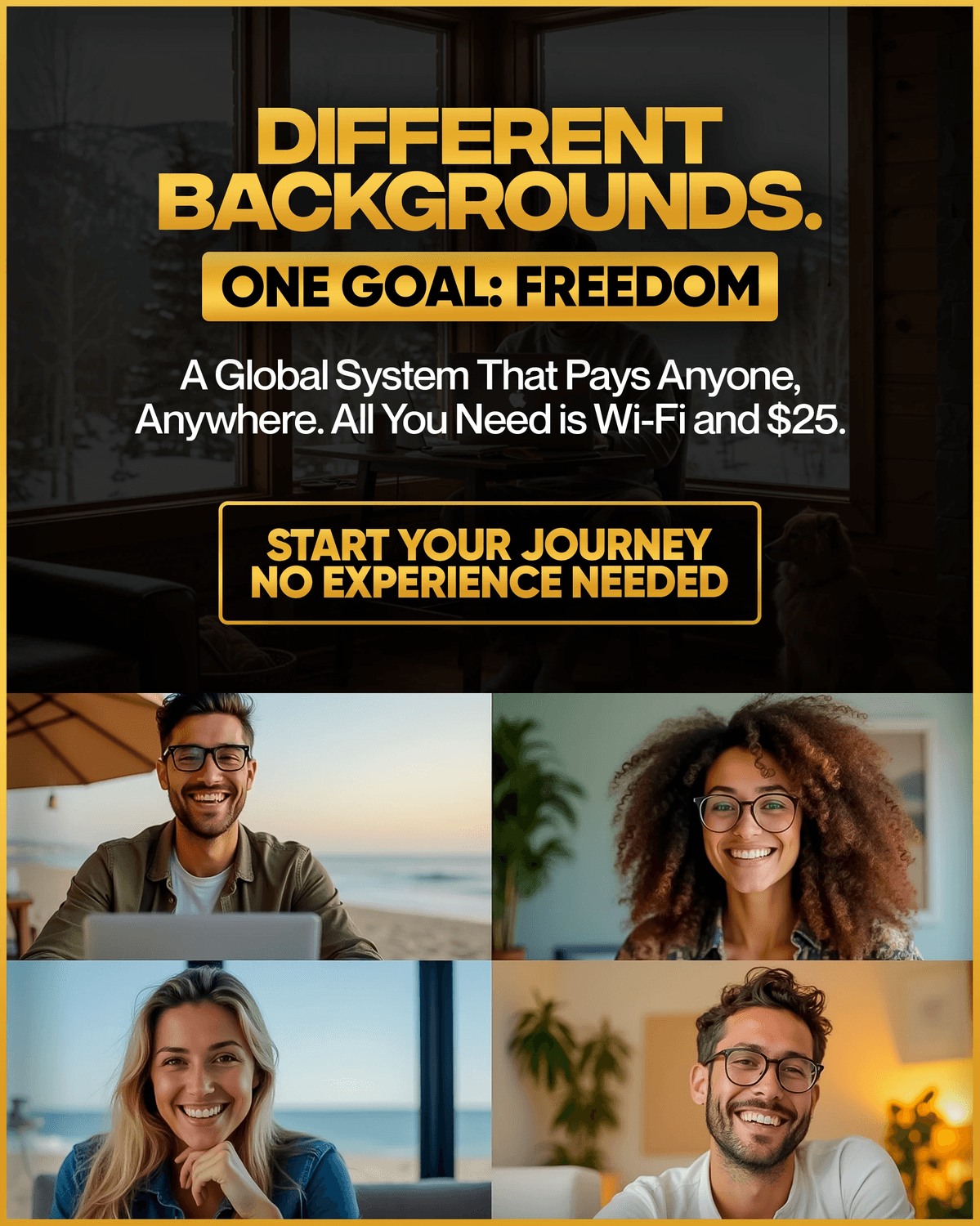 $ people who share the same common goal, financial freedom.